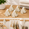 Plastic Triangle Hanger Connector Hooks – Space-Saving Wardrobe Organizer 5 Pcs