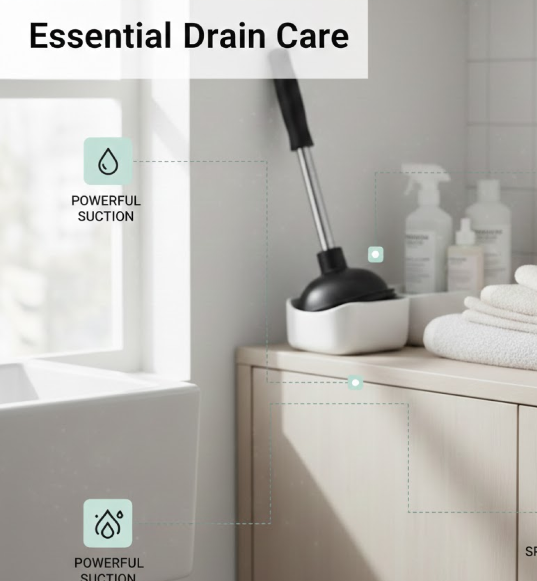 Drain Unblocker Pump for Kitchen, Sink & Toilet Cleaning