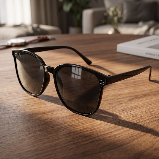 UV protection black sunglasses classic frame