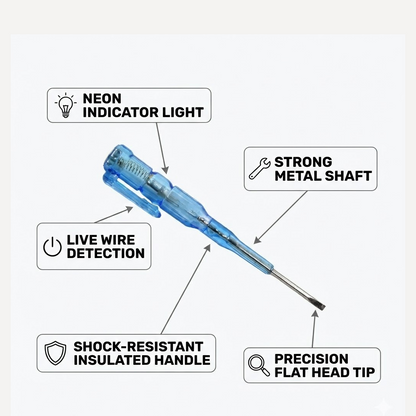 Metal Linemen Tester Screwdriver