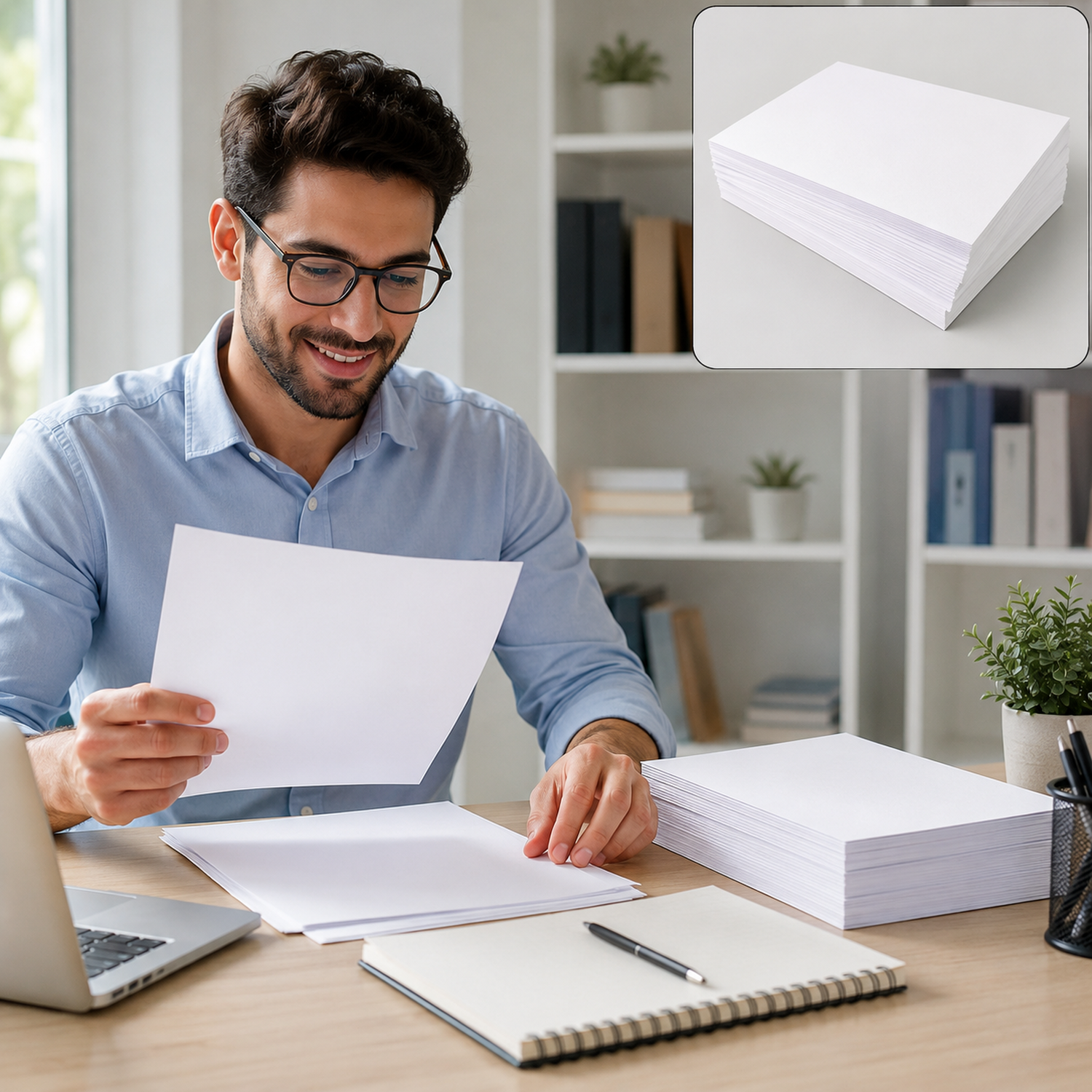 A4 High Bright Copier Paper – 70 GSM, 500 Sheets Pack