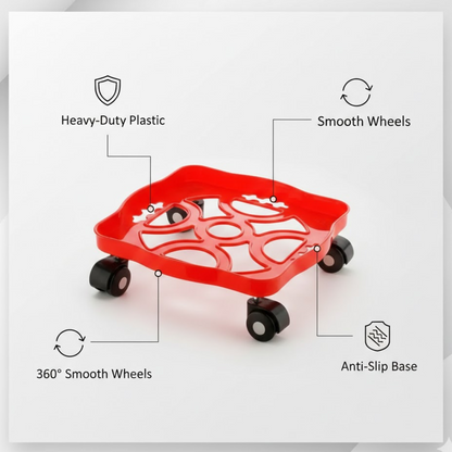 Square Plastic Gas Cylinder Trolley