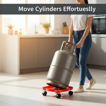 Square Plastic Gas Cylinder Trolley