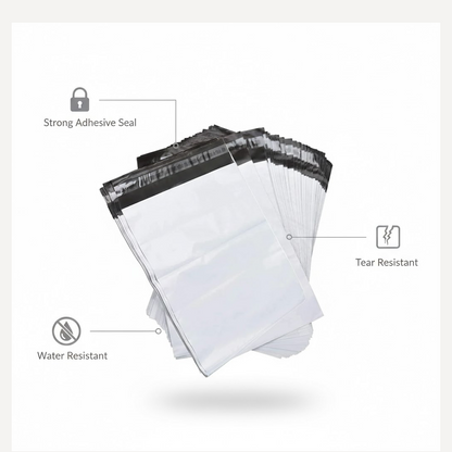 Tamper proof courier bag material texture close-up