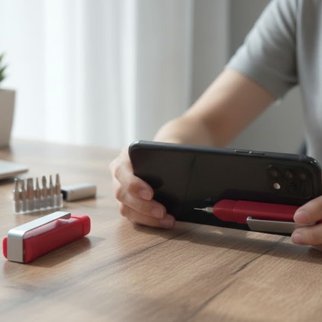 Pen-Shaped Phone Holder with Screwdriver Sets