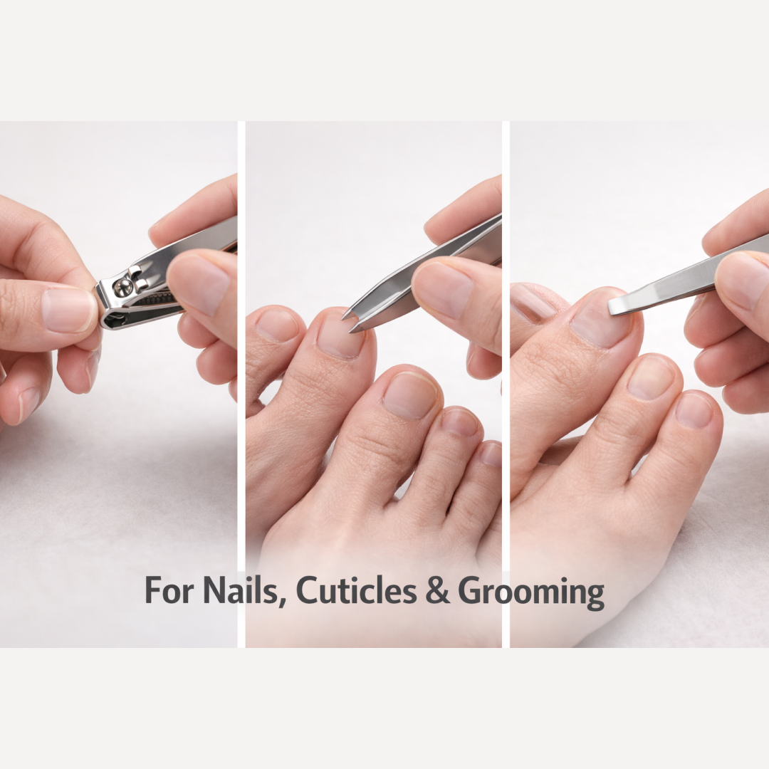 Portable nail care set with compact design