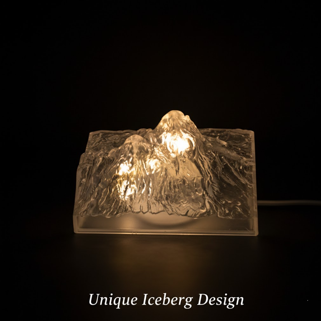 Unique Plastic Night Light: Flameless LED, Diwali (Iceberg Design, Gift)
