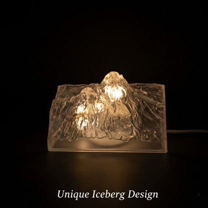 Unique Plastic Night Light: Flameless LED, Diwali (Iceberg Design, Gift)