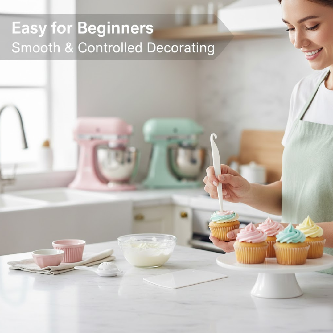 Essential Cake Decorating Kit: 3-Piece Set for Bakers of All Levels