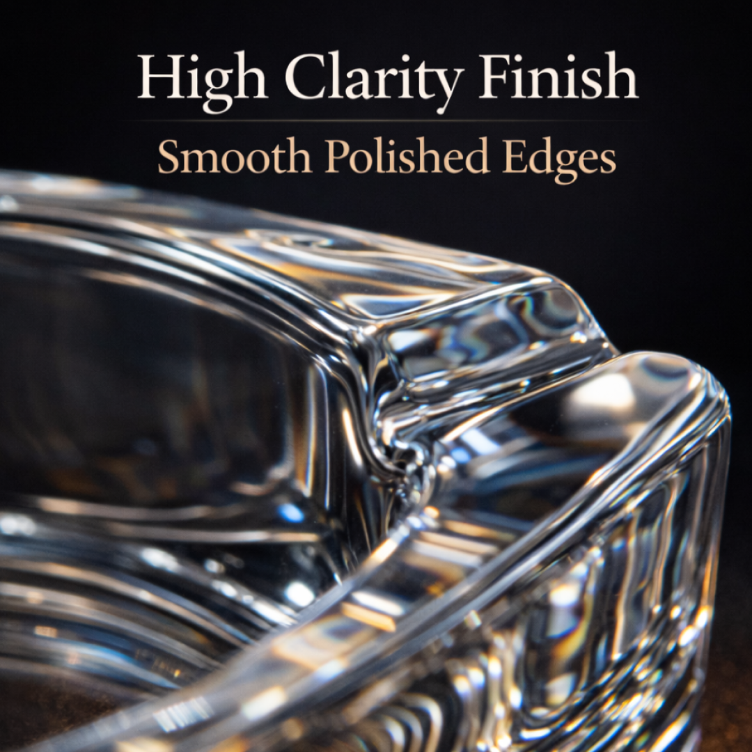 Glass Brunswick Crystal Quality Cigar Cigarette Ashtray