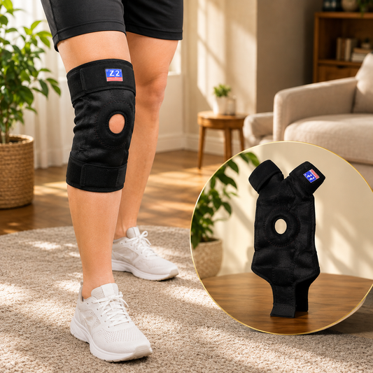 Adjustable Knee Support Brace – Comfortable Patella Hole Design