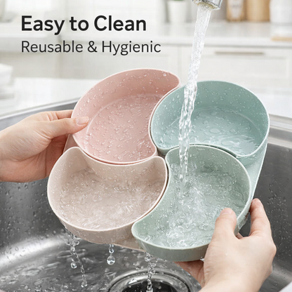 Large Compartment Box | Creative Divided Food Fruit Plate