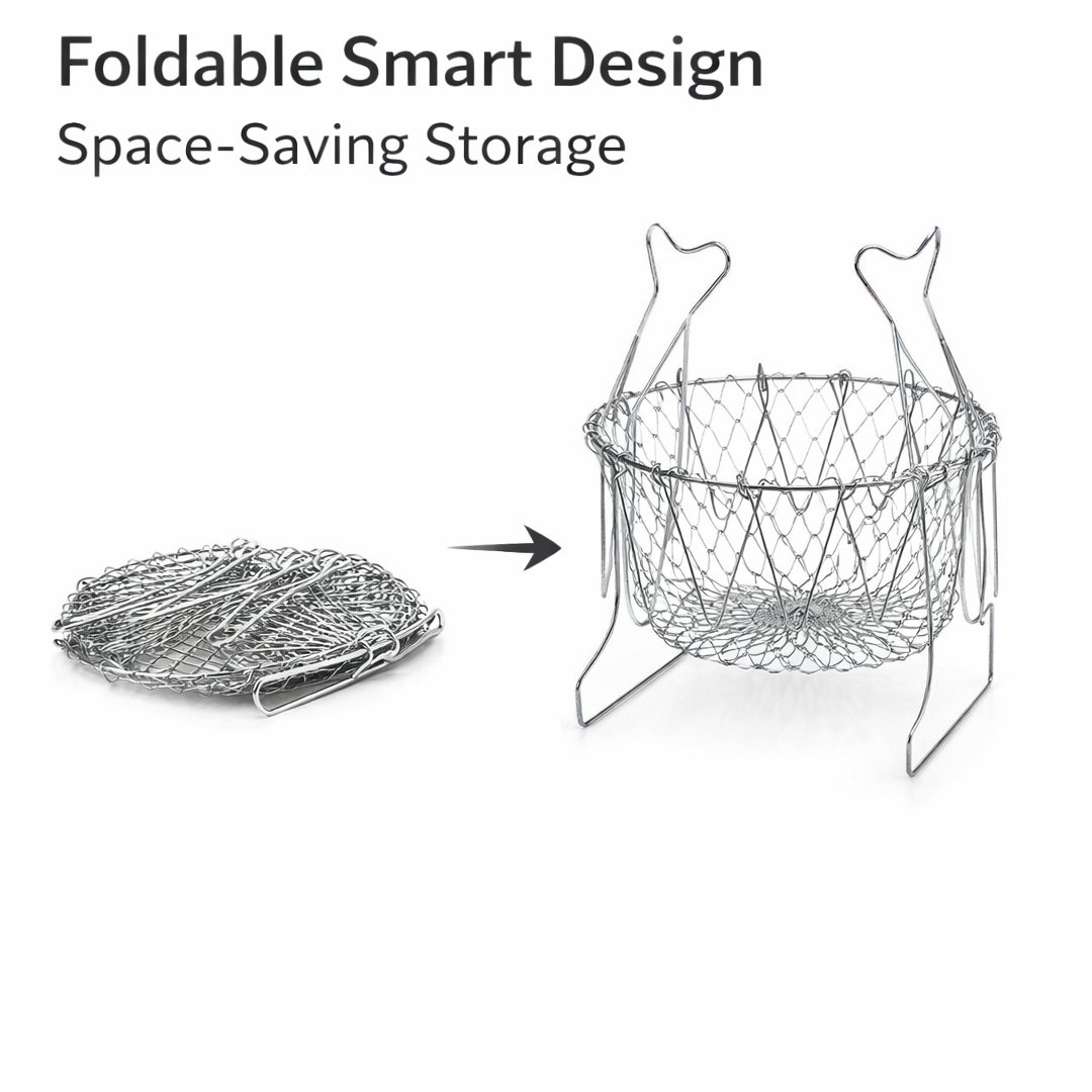 Foldable Strainer Chef Basket