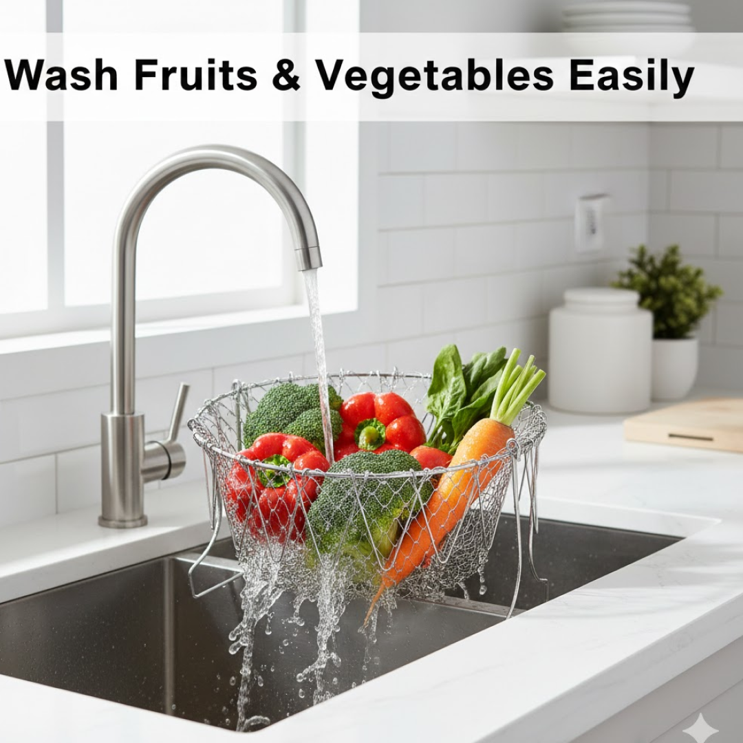 Foldable Strainer Chef Basket