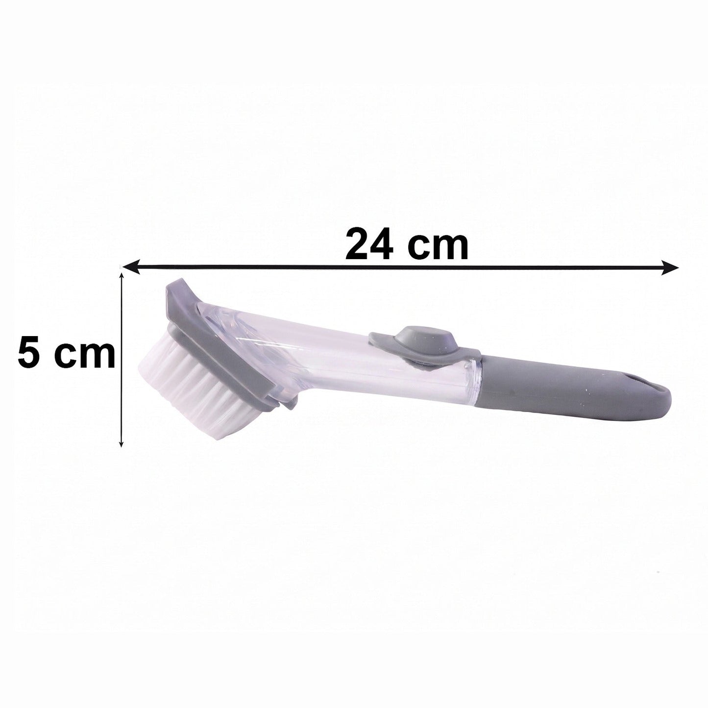 Soap Dispensing Dish Scrub Brush Refillable Kitchen Cleaning Brush (1 Pc)