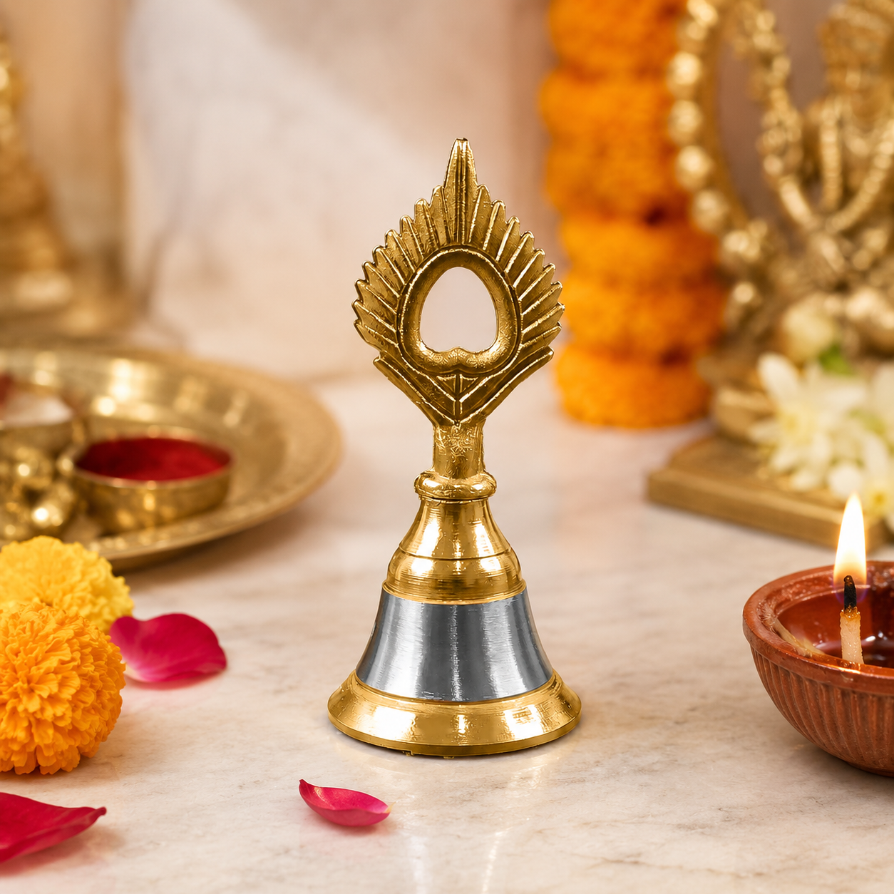 Temple Ghanti – Melodious Brass & Steel Pooja Bell