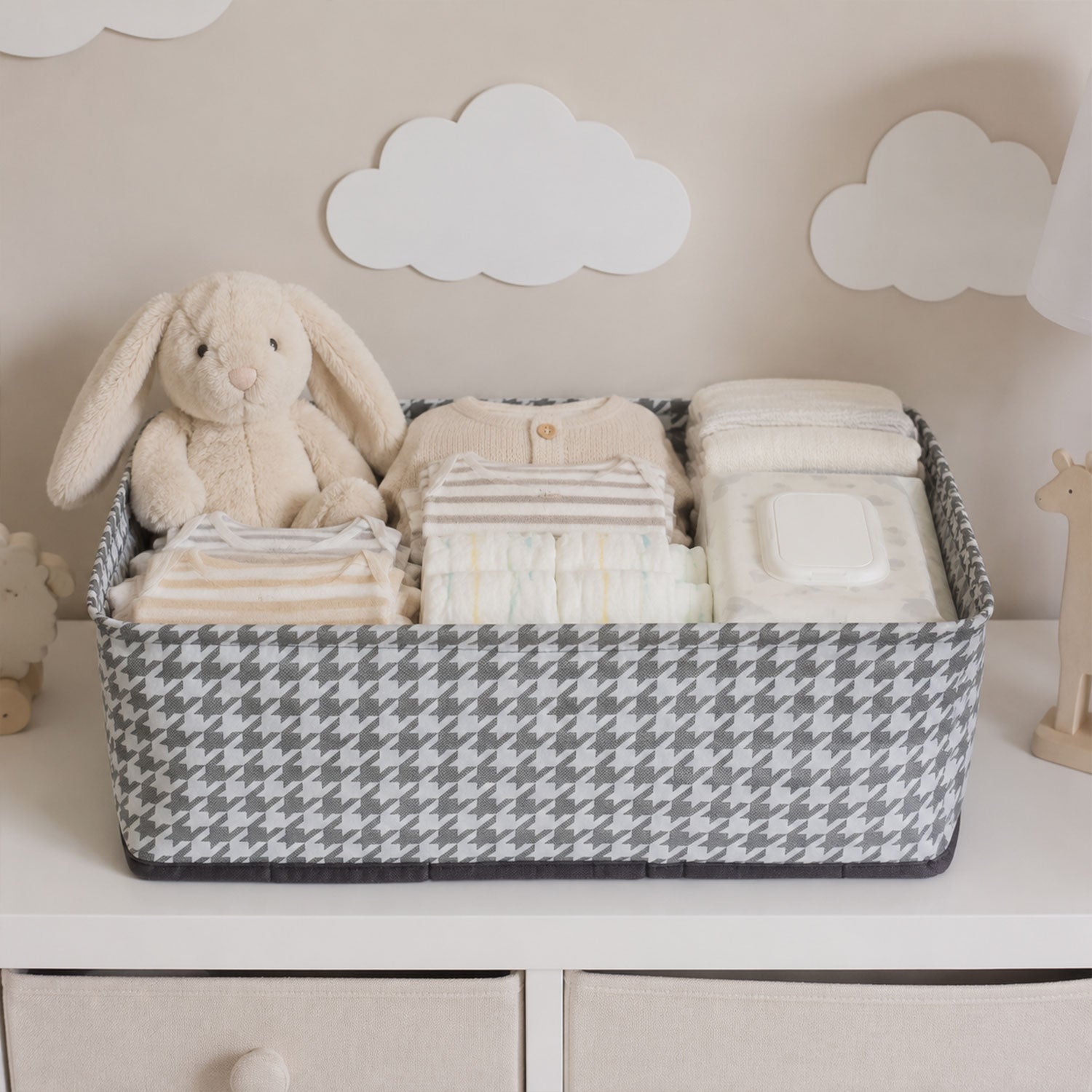 19761 foldable cloth organizer basket no sku