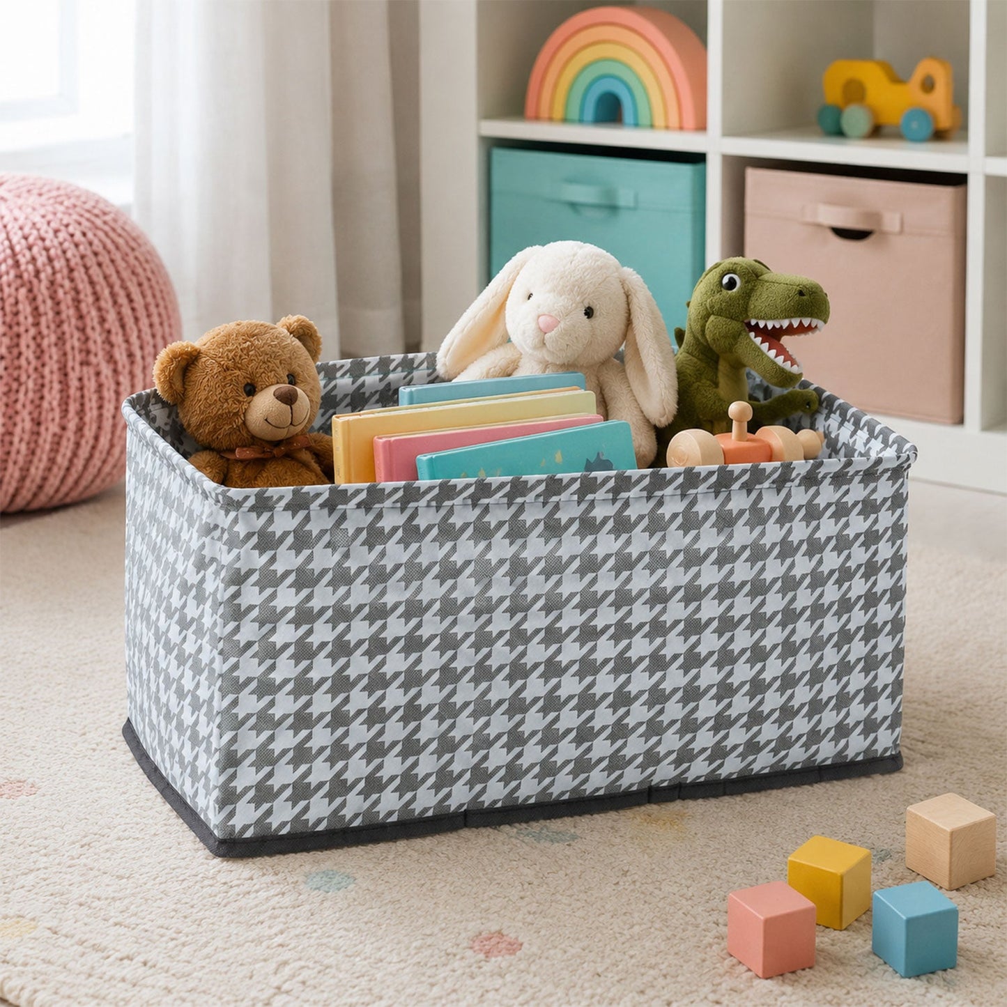 19761 foldable cloth organizer basket live