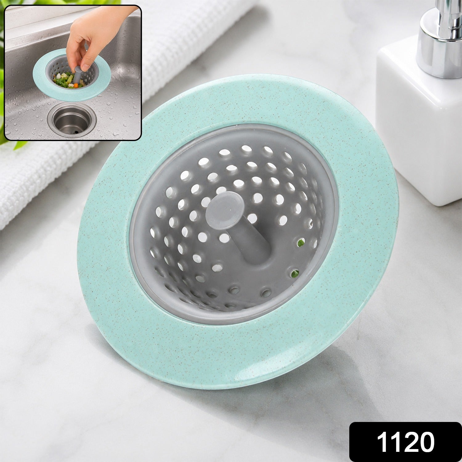 Silicone Sink Strainer Basket for Kitchen Sink and Washbasin (1 Pc)