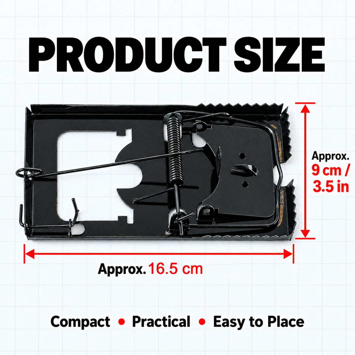Mouse Trap – Reusable Metal Rodent Catcher for Quick Control