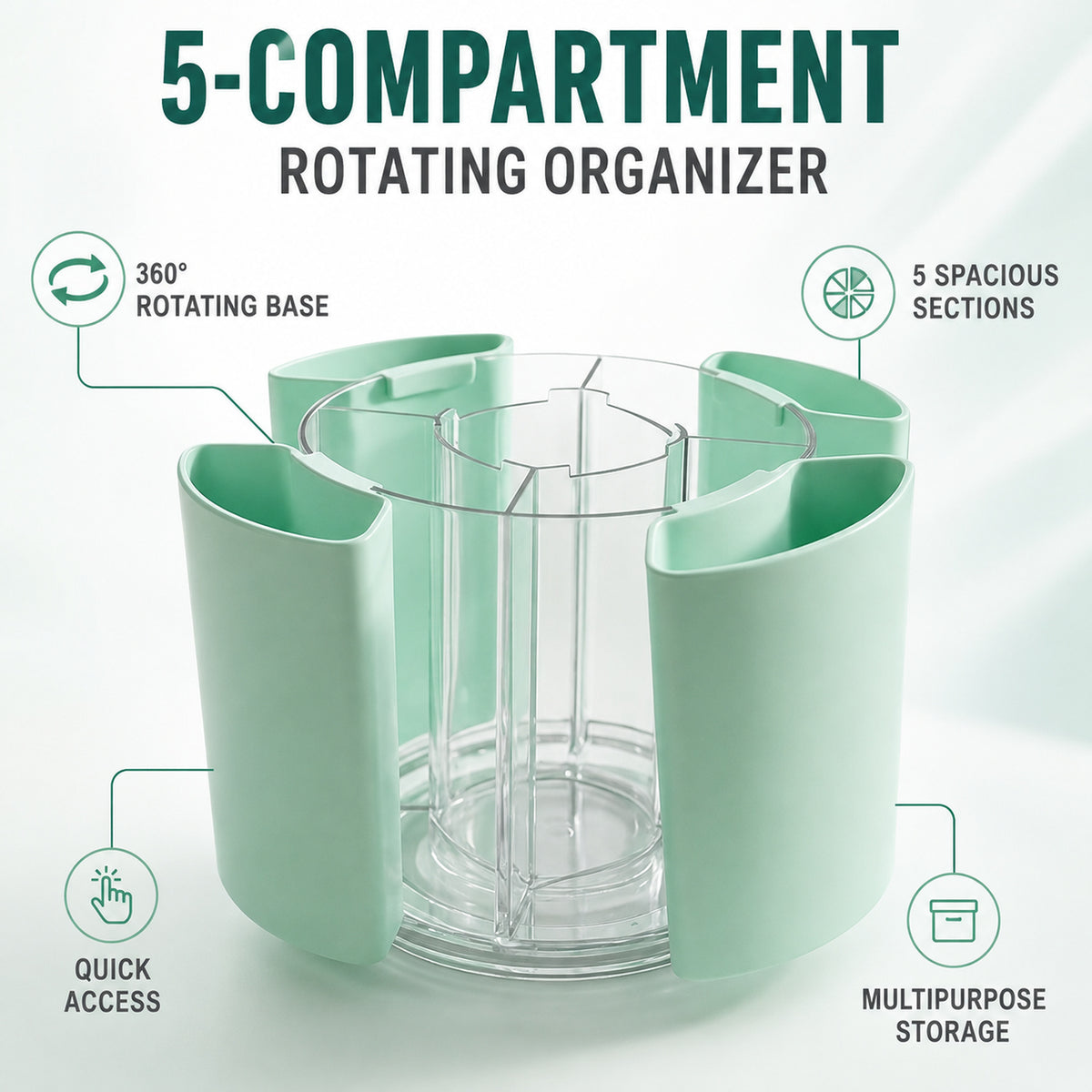 19999_5_compart_rotating_pen_holder_1pc features