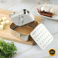 Stainless Steel Square Paneer Maker Mould with Lid for Homemade Paneer & Tofu Making