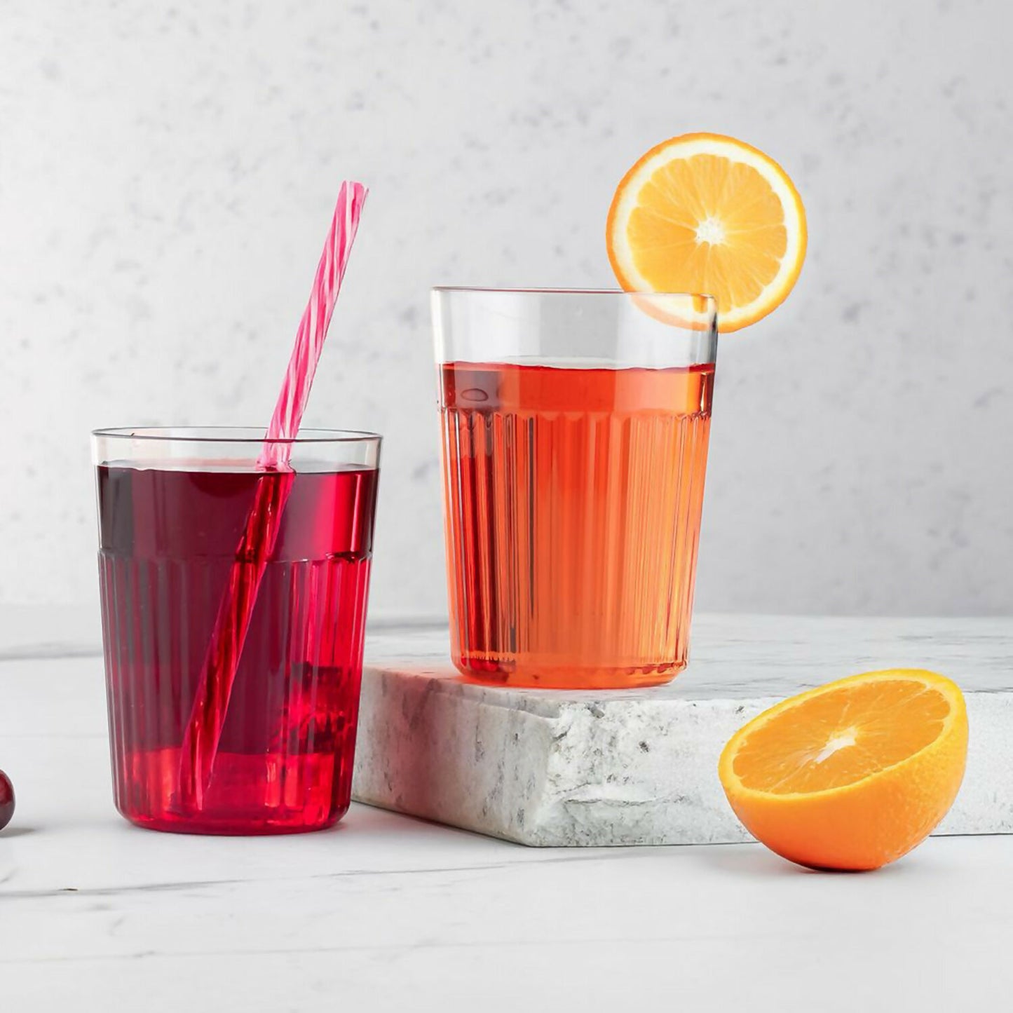 Premium Unbreakable Plastic Glass Set 300ml (6 Pieces)