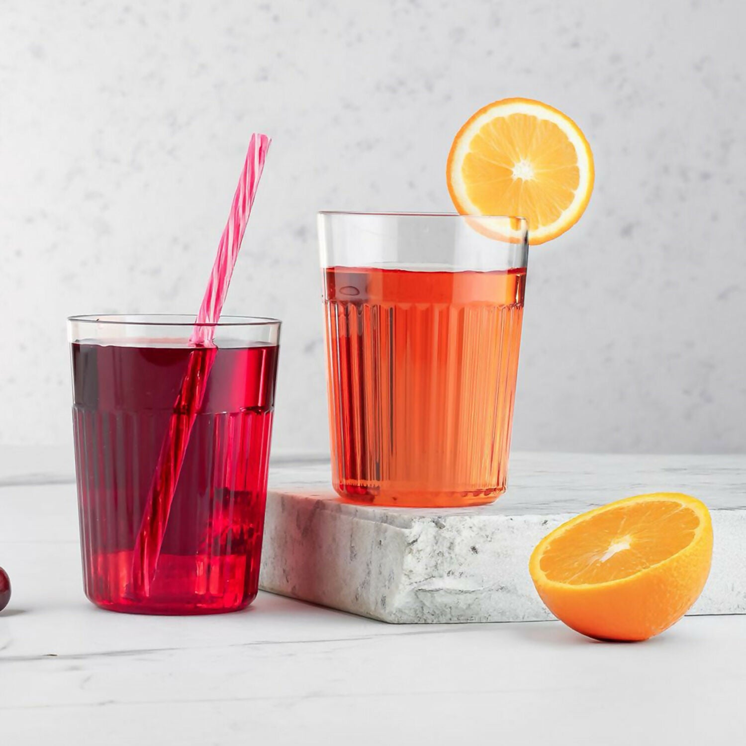 Premium Unbreakable Plastic Glass Set 300ml (6 Pieces)
