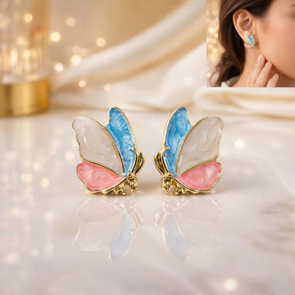 Elegant Butterfly Design Stud Earrings for Women and Girls Stylish Wear