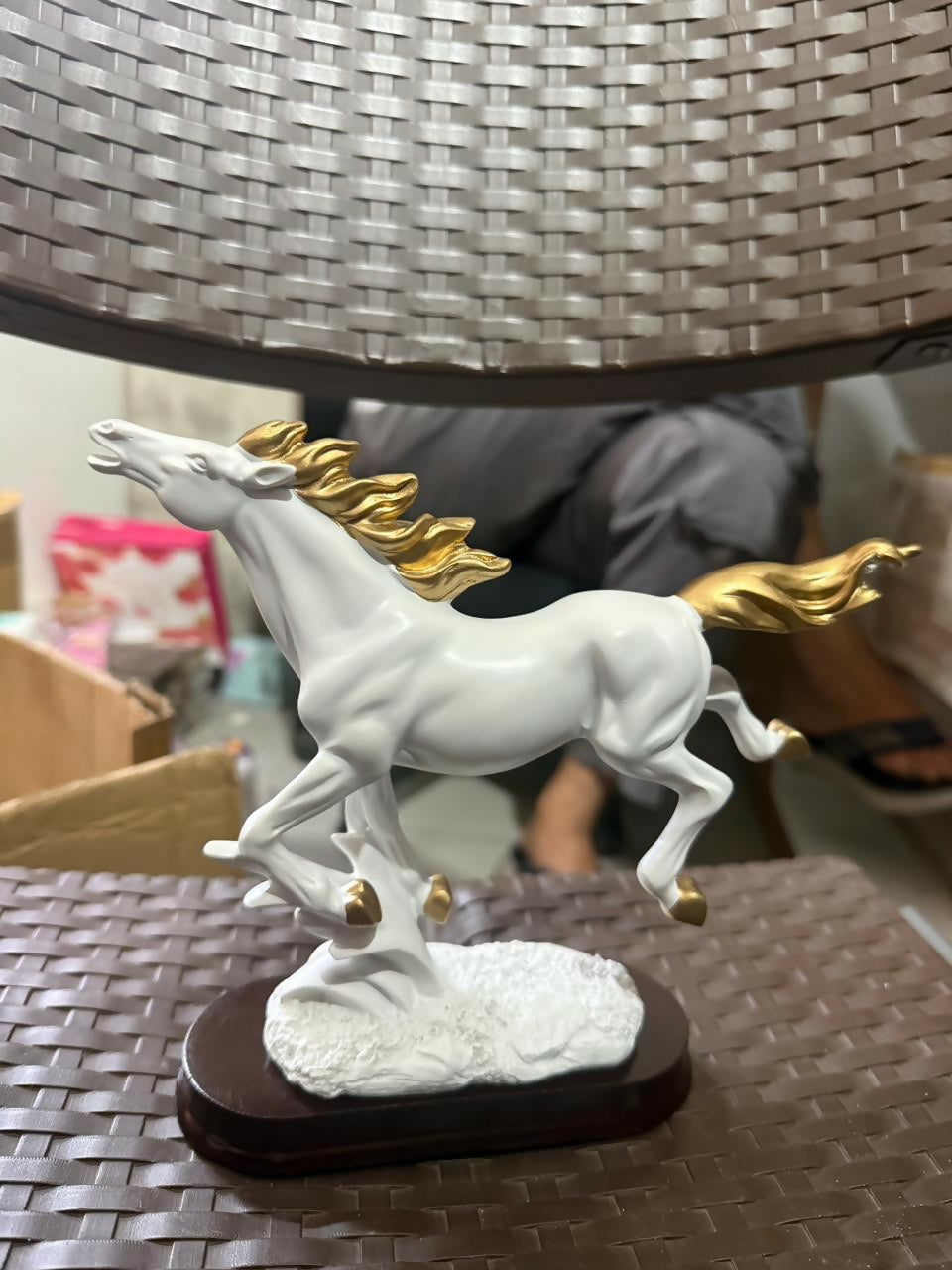 Artistic running horse statue as a gift item