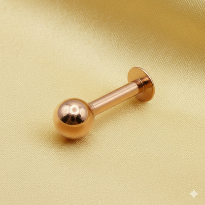 Rose Gold plated Flat Back Stud earings