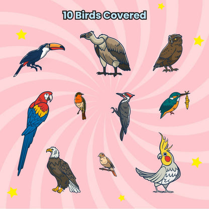 BIRD MYSTERY PUZZLE - AGE 3+ (38 PUZZLE PIECES) MDF PUZZLE SERIES