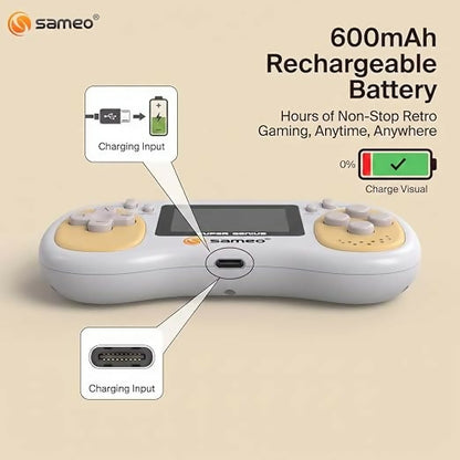 Sameo Super Genius Handheld Console | 500+ Retro Games | 2.4