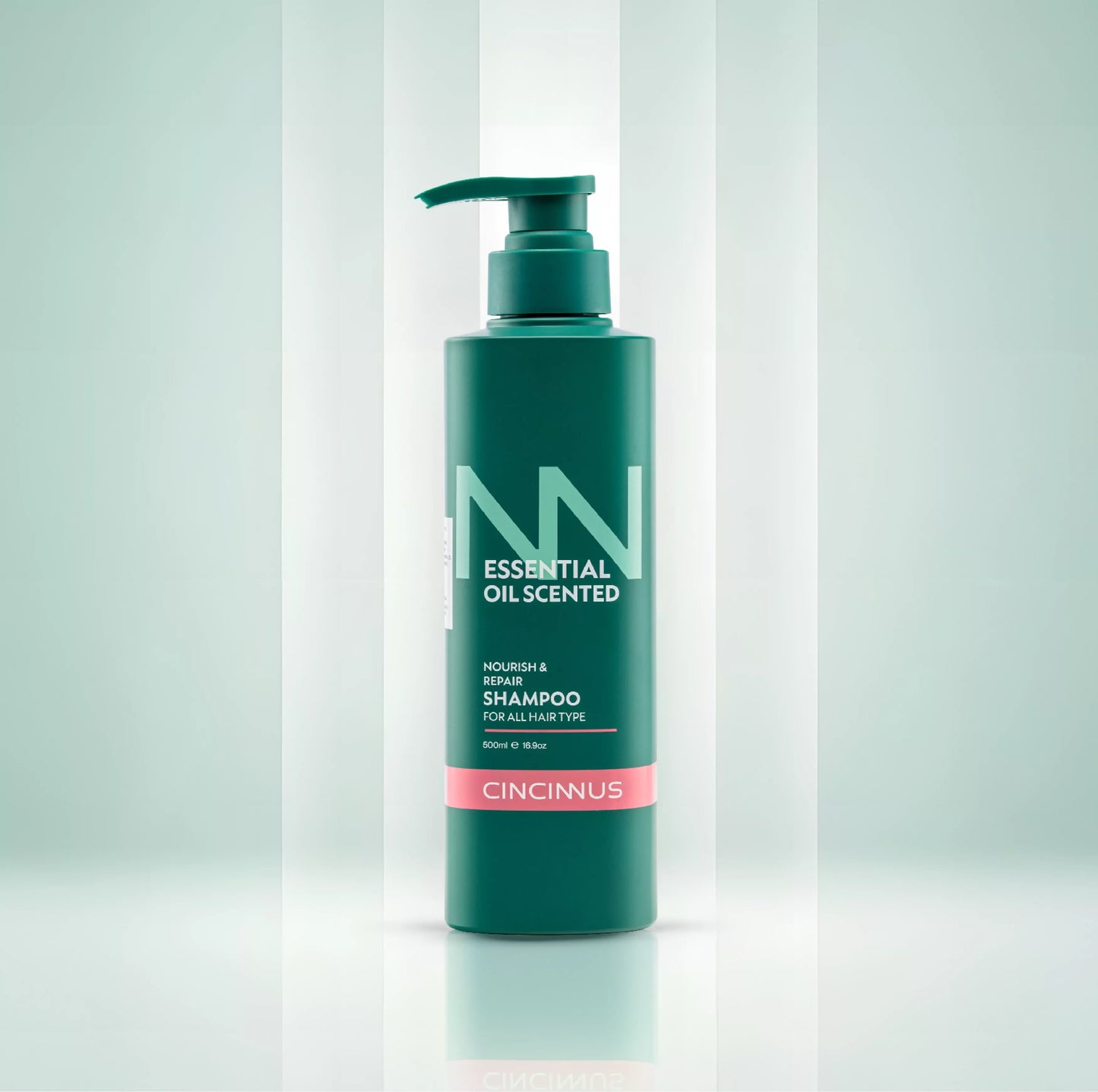 Application of nourishing shampoo on damp hair
