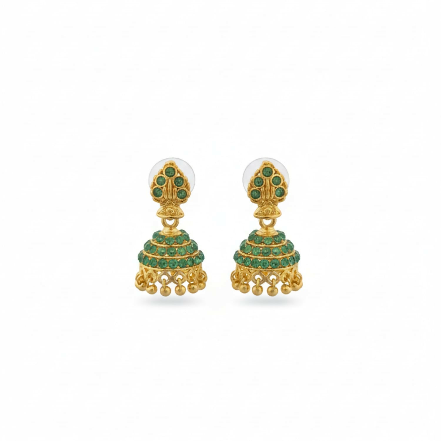 Fancy Gold Finish Jhumki Earrings | Ethnic Wear for Women