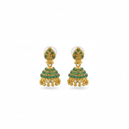 Fancy Gold Finish Jhumki Earrings | Ethnic Wear for Women