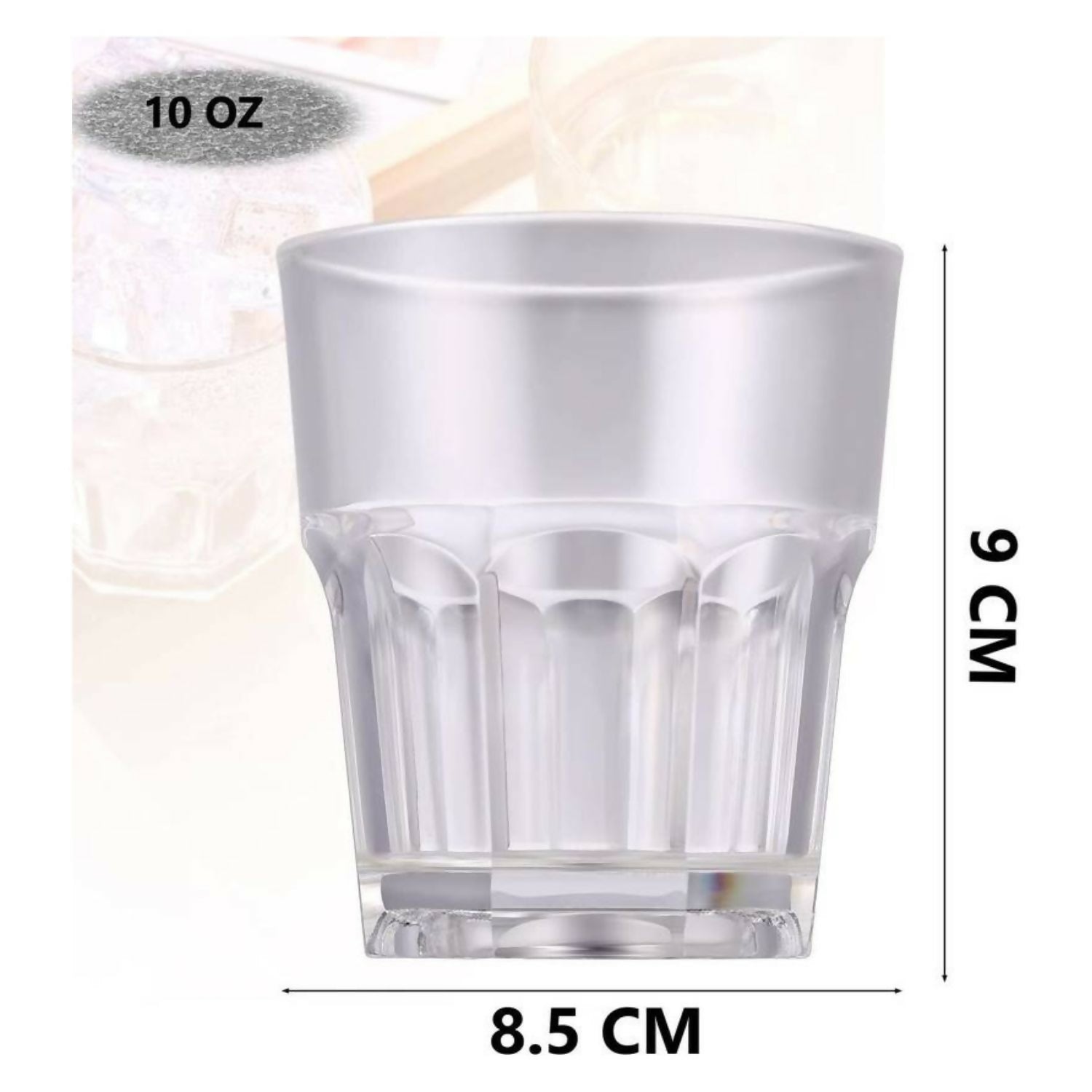 ice plastic glass (pack of 6 )