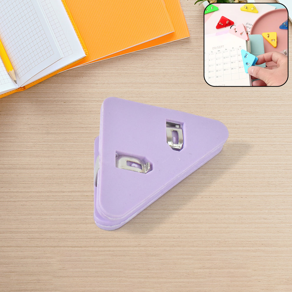 Triangularpaper Clip Triangle Paper Clips | Small Corner Clips for Paper, Document Clip (1
