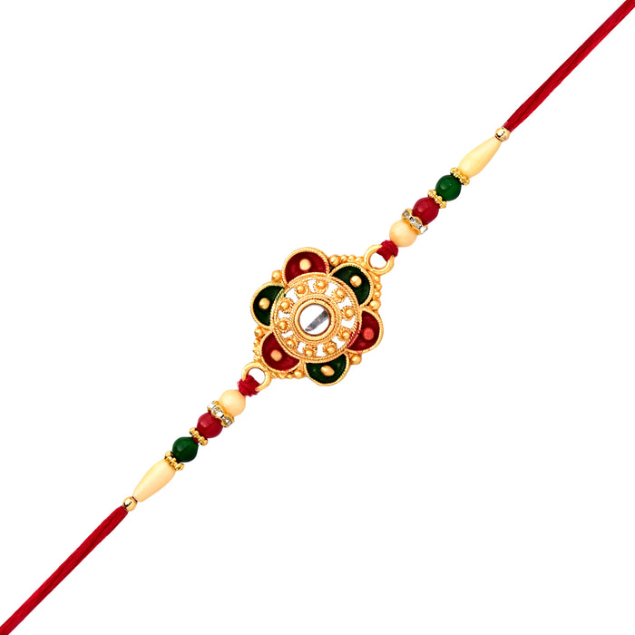Jewellery Bracelet Rakhi Combo for Brother, Rakhi Gift for Bhaiyya (set of 3)
