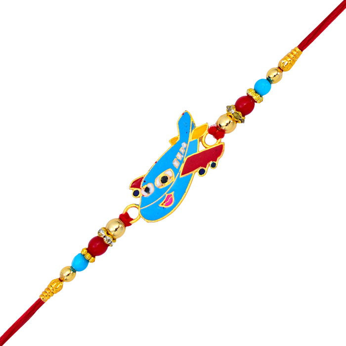 Cartoon Aeroplane Shape Rakhi