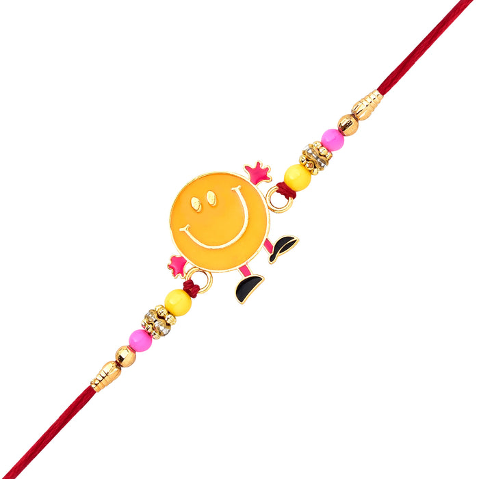 Smiling Face Cartoon Design Rakhi