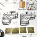 Metal Shower Shelf 2-Pack – Rustproof No-Drill Corner Organizer