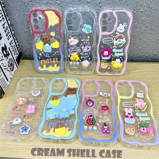 Cream Shell Case Case For Realme C55