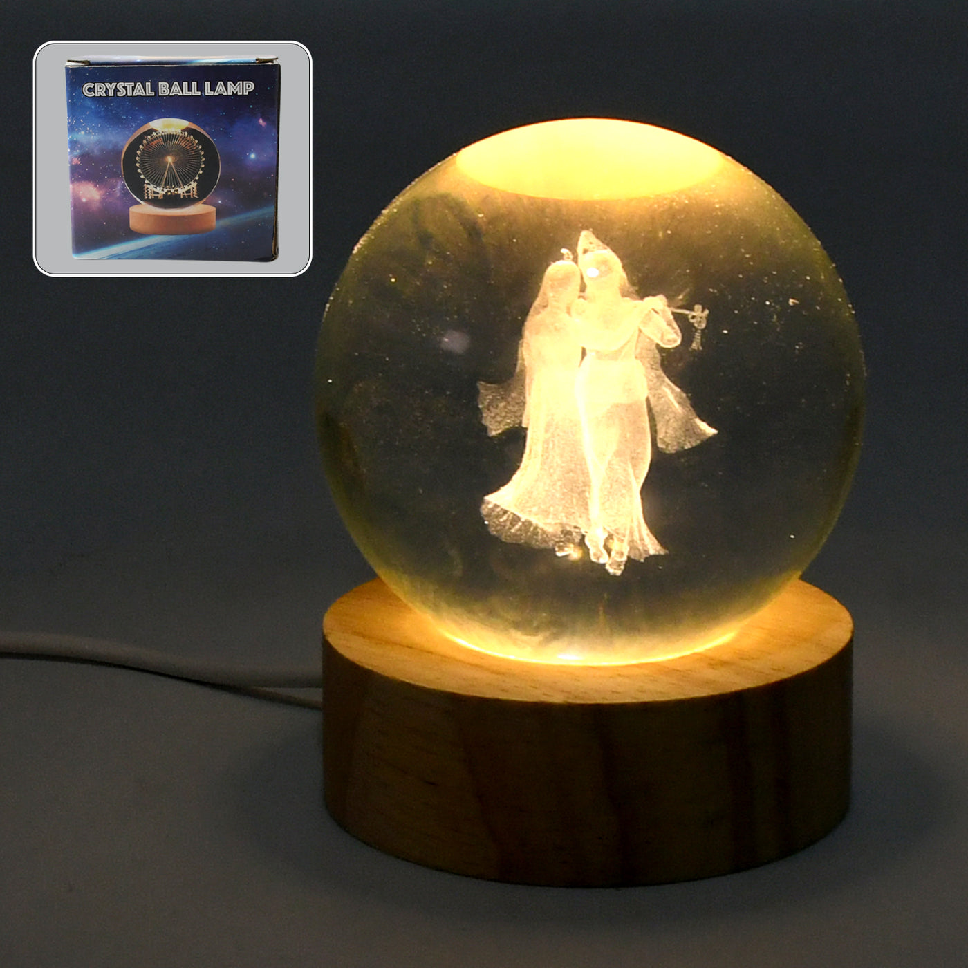 3D Crystal Ball Lamps for Bedroom | Unique Home Decor & Gifts — DeoDap