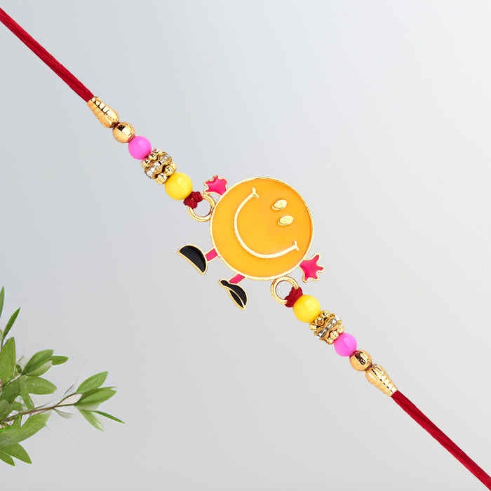 Smiling Face Cartoon Design Rakhi