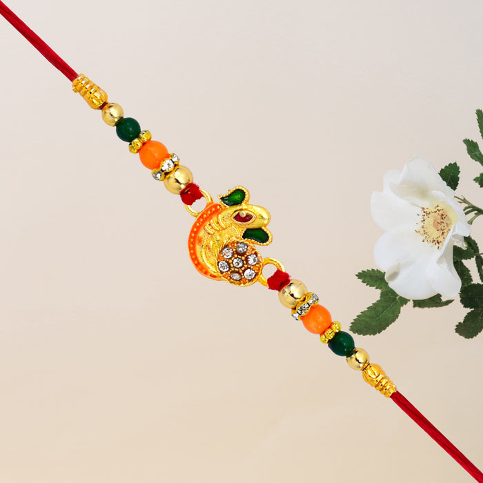 Golden Diamond Rakhi