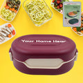 Customized Airtight Tiffin Box – 2-Compartment, Leakproof | CustomSpot