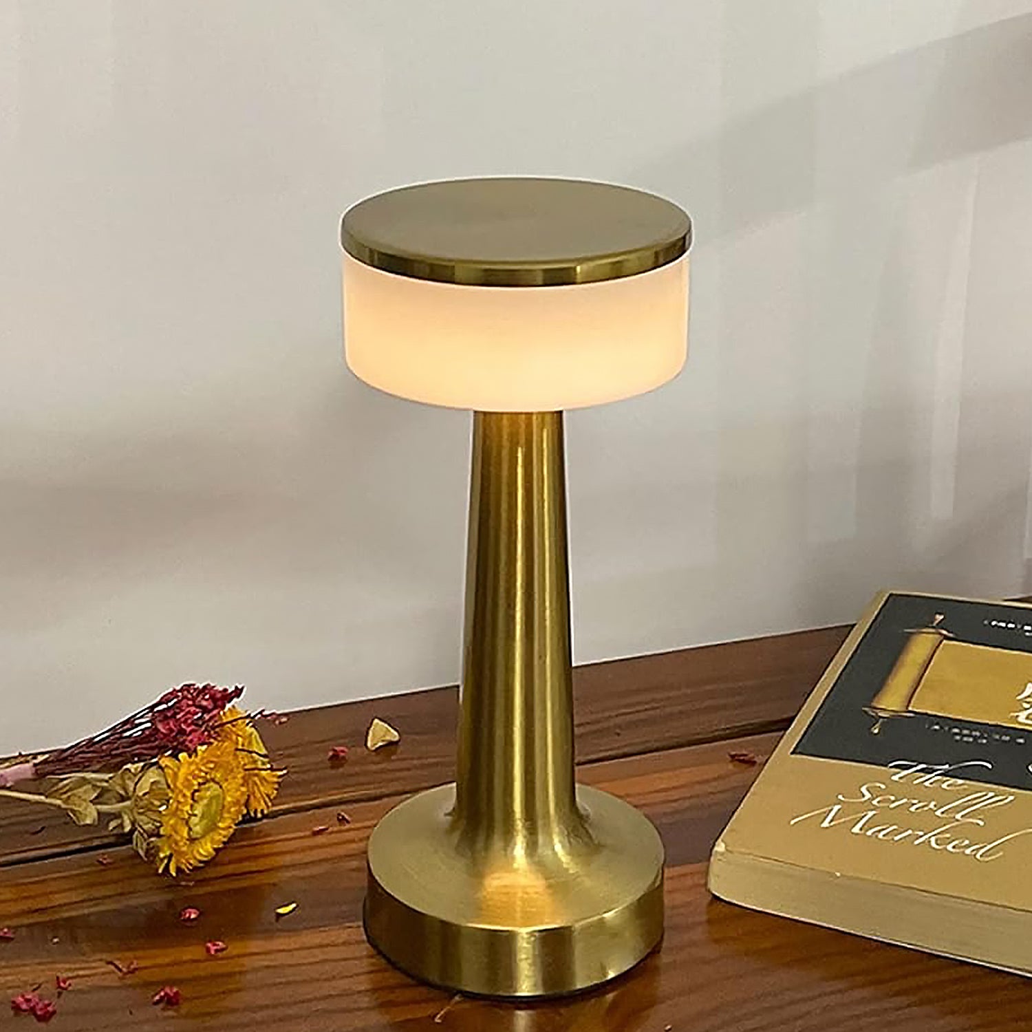 Touch LED Lamp – USB, 3 Colors, 3 Brightness Levels (1 Pc, Metal)