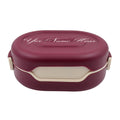 Pink Lunch Box – 3-Compartment Stainless Steel Tiffin | CustomSpot