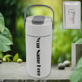 Customized Stainless Steel Insulated Mug – 650ml with Straw | CustomSpot